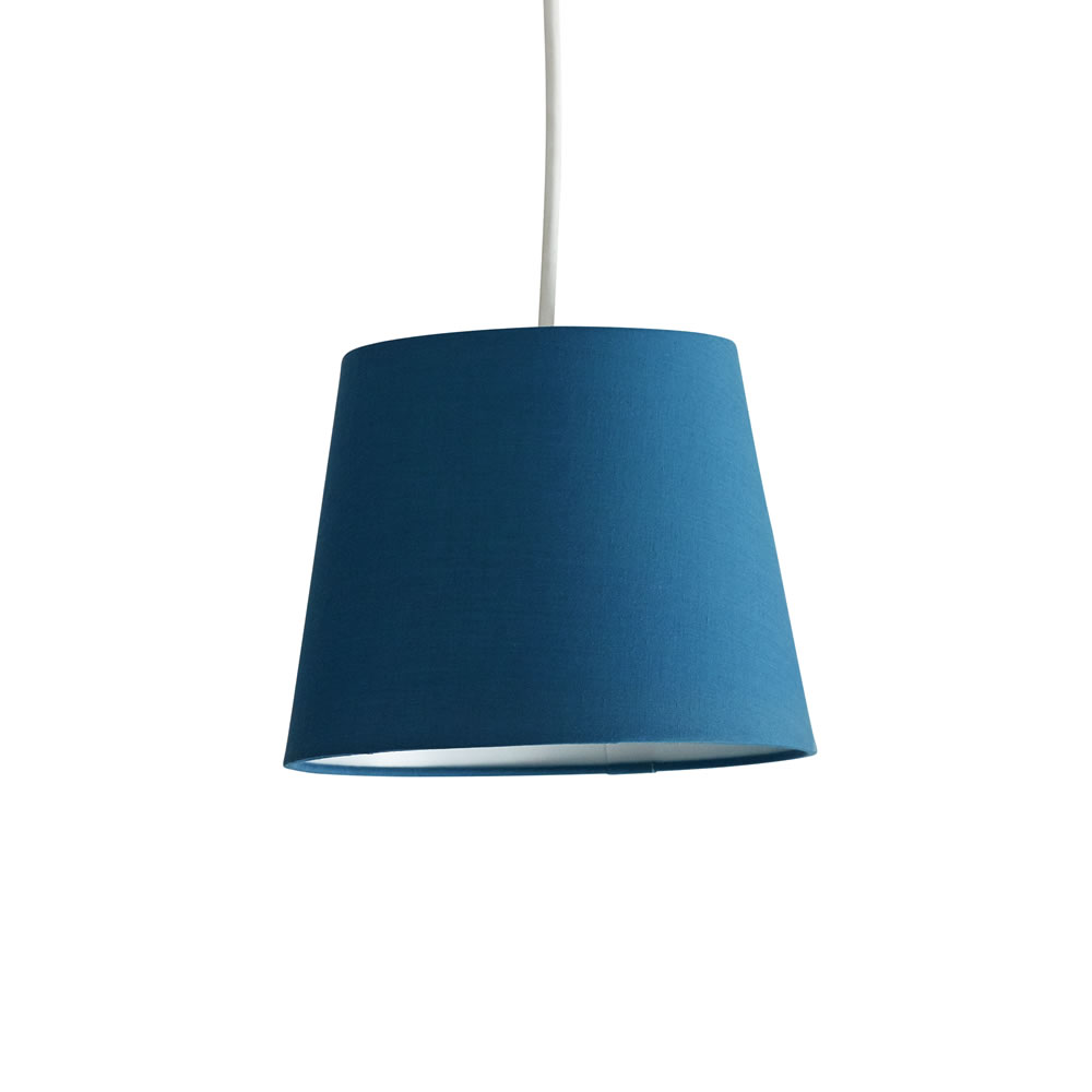 Wilko 22cm Tapered Teal Light Shade Image 2
