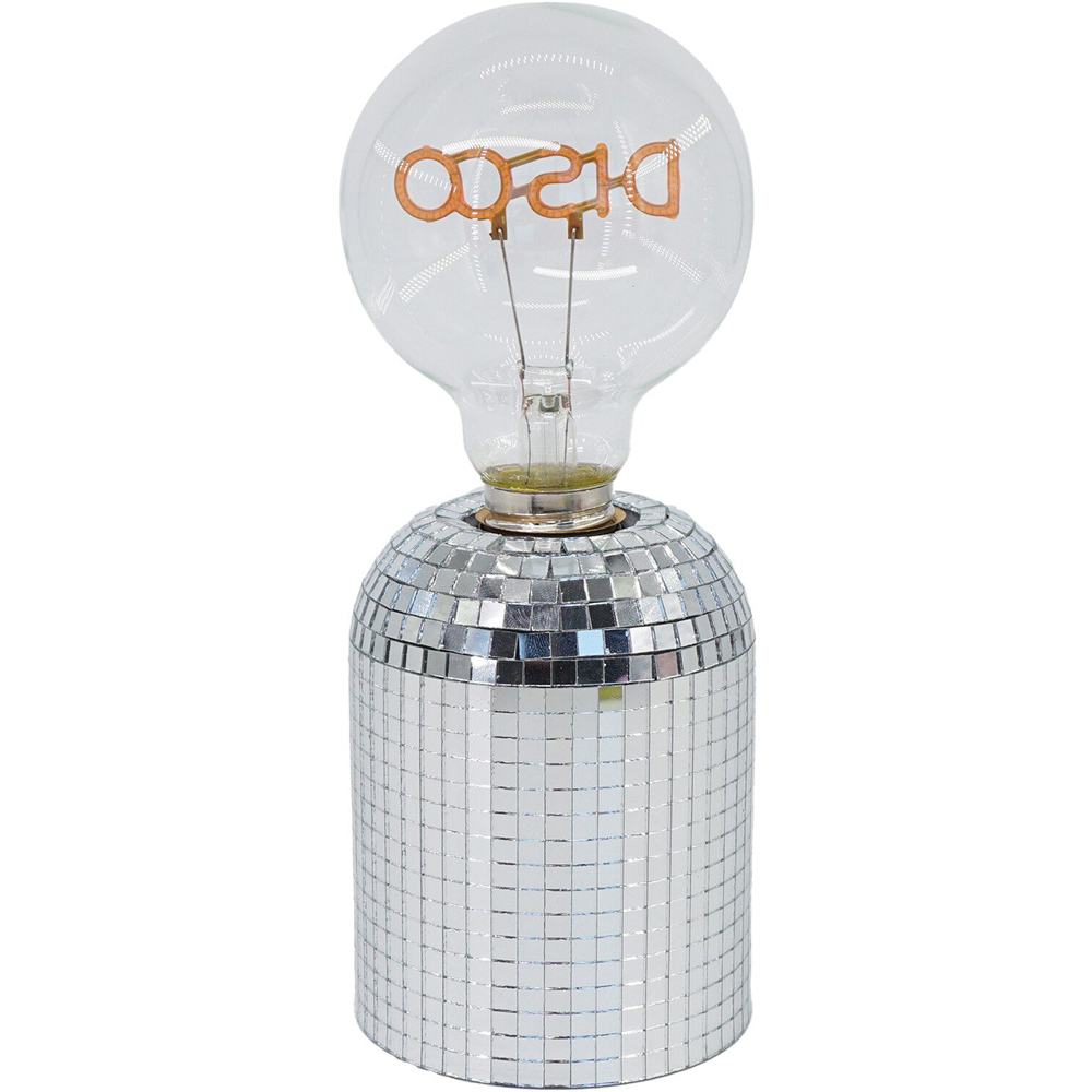 Disco Bulb Battery Operated Light	 - Silver Image 5