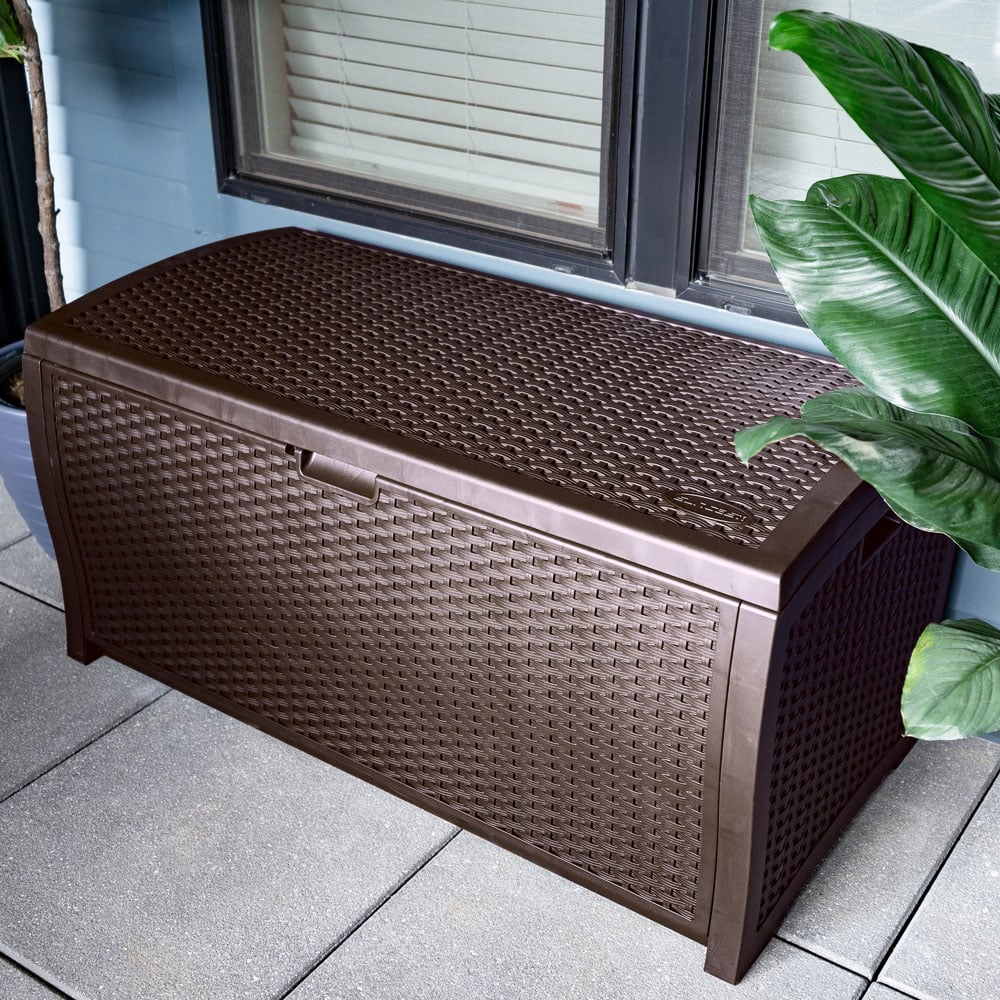 Suncast Missouri 375L Java Brown Storage Box Image 3