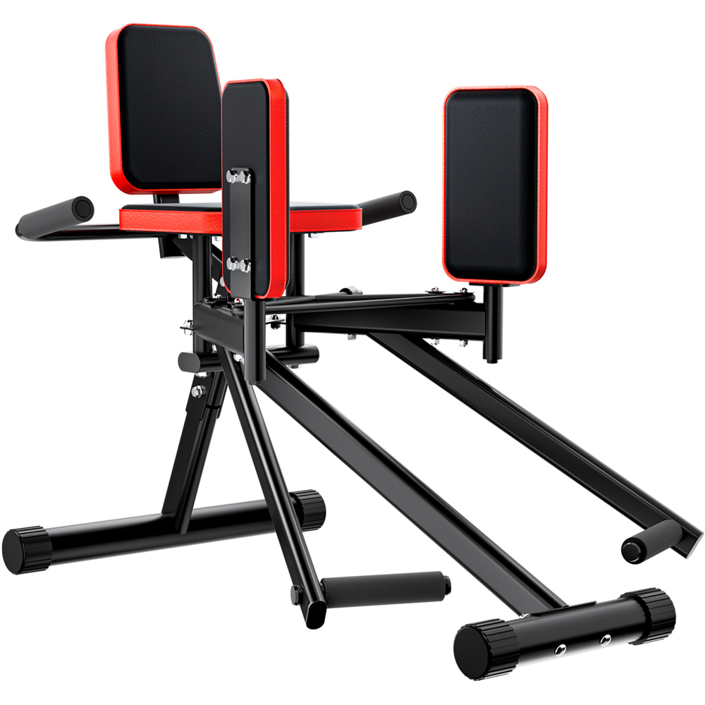 Rattrix Black Leg Trainer Hip Abductor Machine with 2-Level Adjustable Resistance Image 1