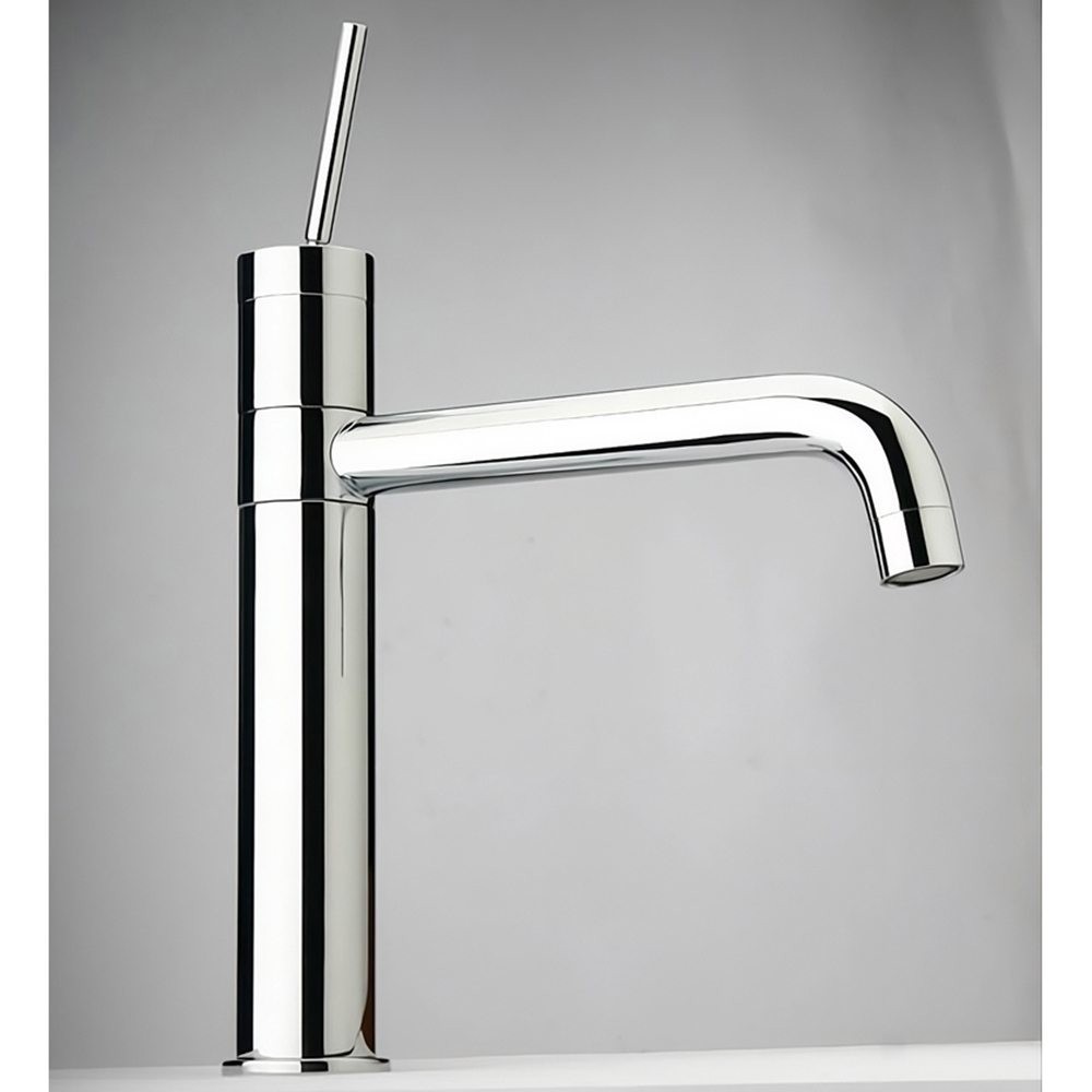 Piralla Joystick Polished Chrome Single Lever Swivel Spout Fountain Kitchen Tap Image 2