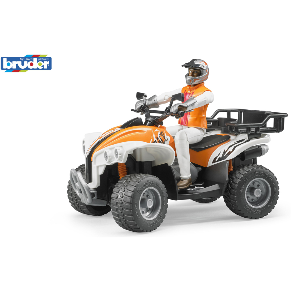 Bruder Kids bworld Quad with Driver Playset Model Image 8