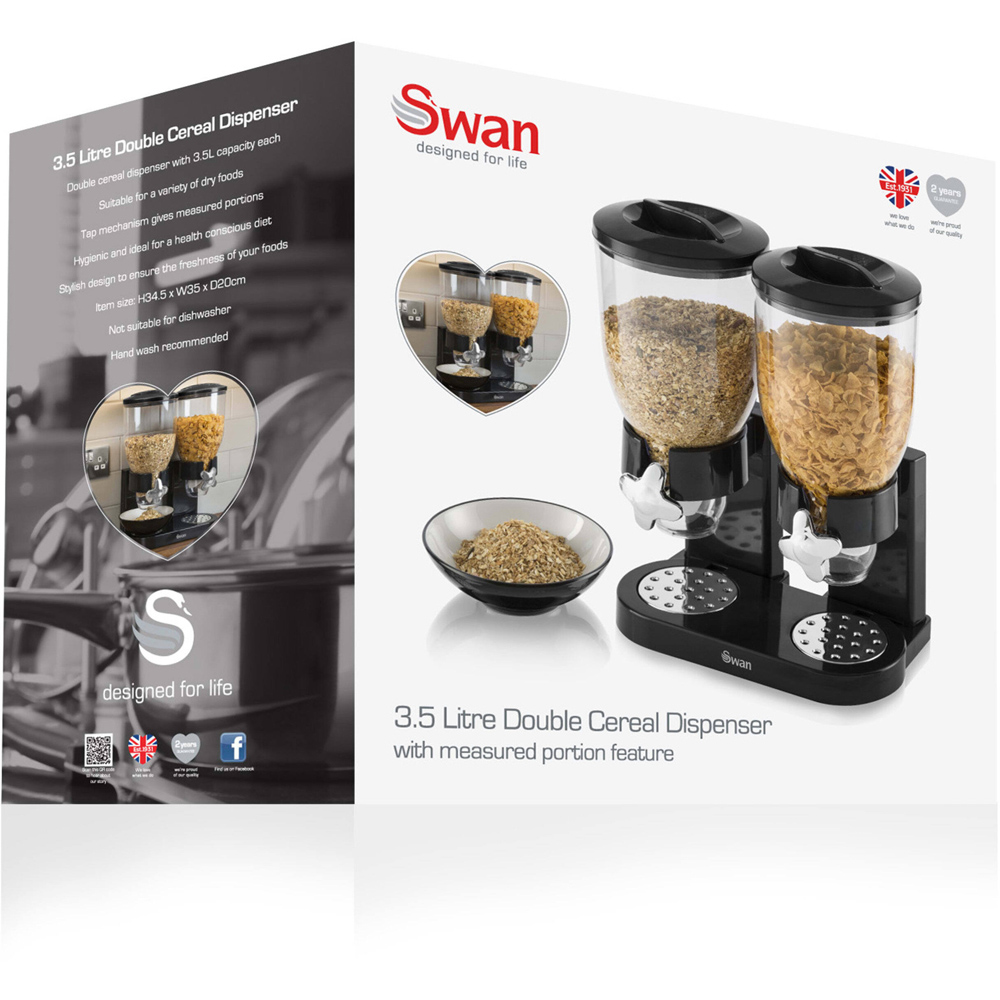 Swan 3.5L Double Cereal Dispenser Image 3