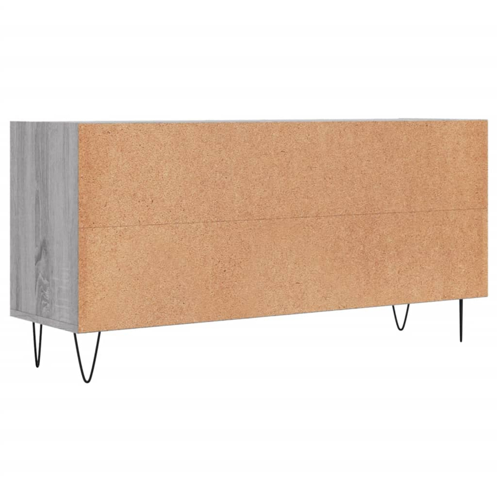 vidaXL 4 Shelf Grey Sonoma TV Cabinet Image 6