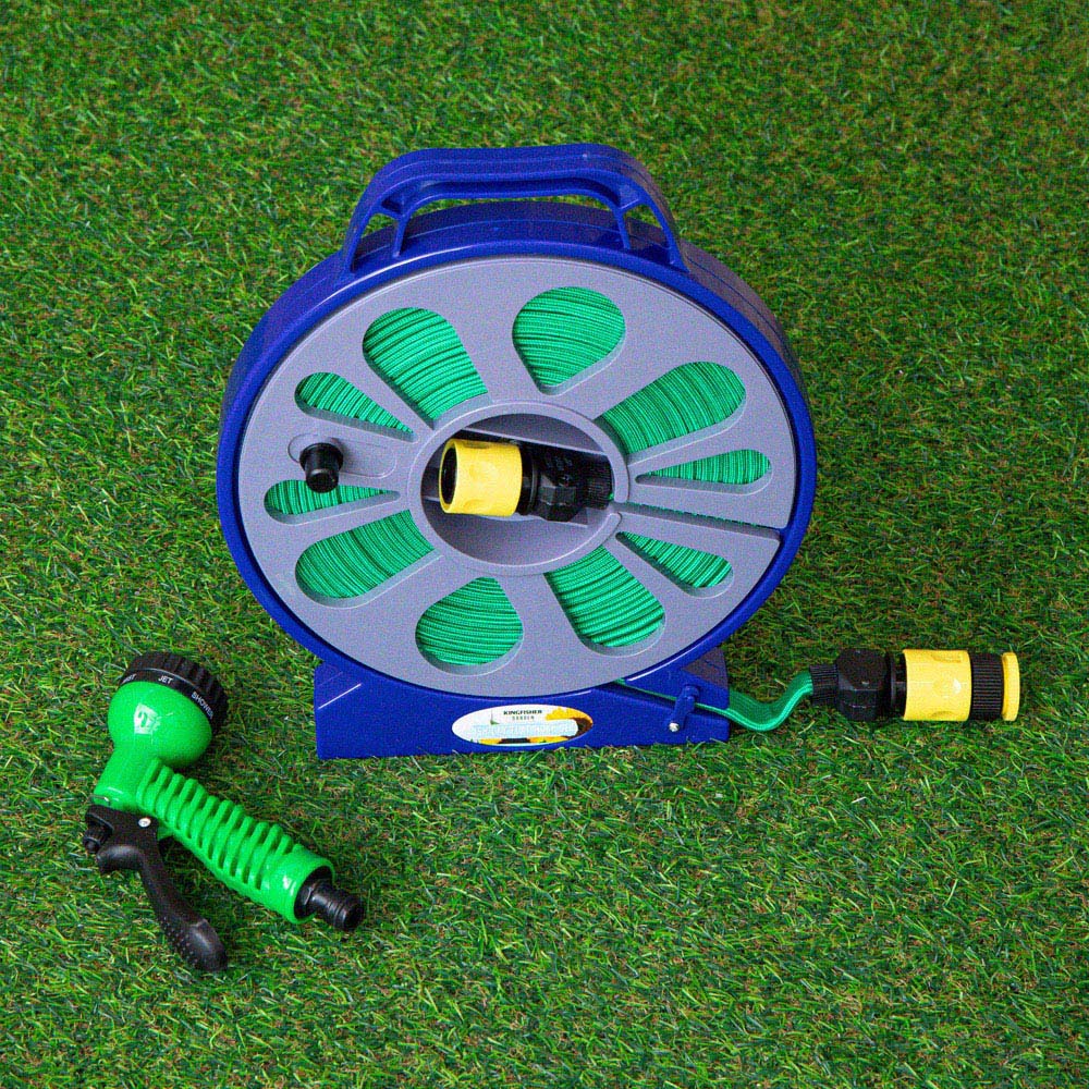Samuel Alexander 15m Lay Flat Garden Hose Pipe with Storage Cassette Image 3