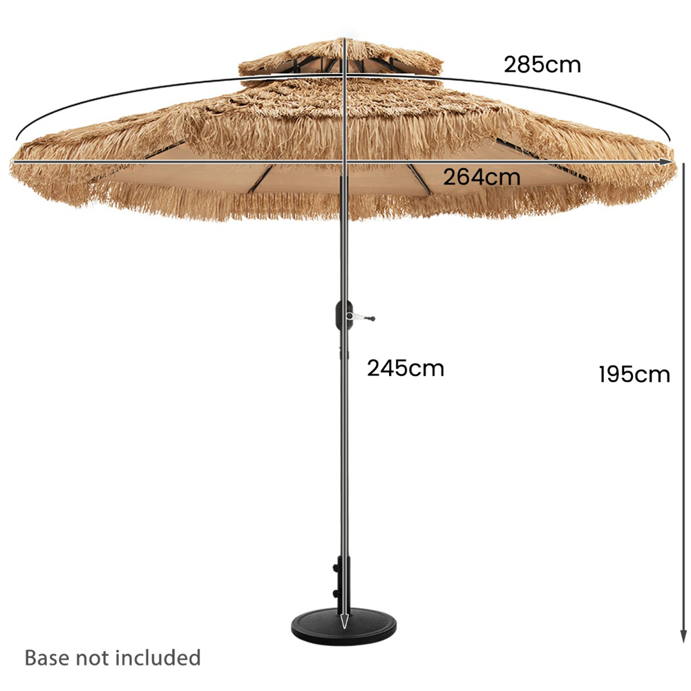 Costway 8 Ribs Hawaiian Style Hula Patio Umbrella Image 5