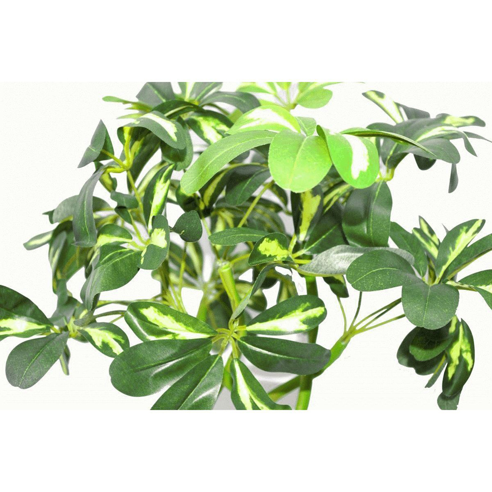 Leaf Golden Capella Bonsai Bush Twisted Stem Artificial Tree Pot 2.2ft Image 3