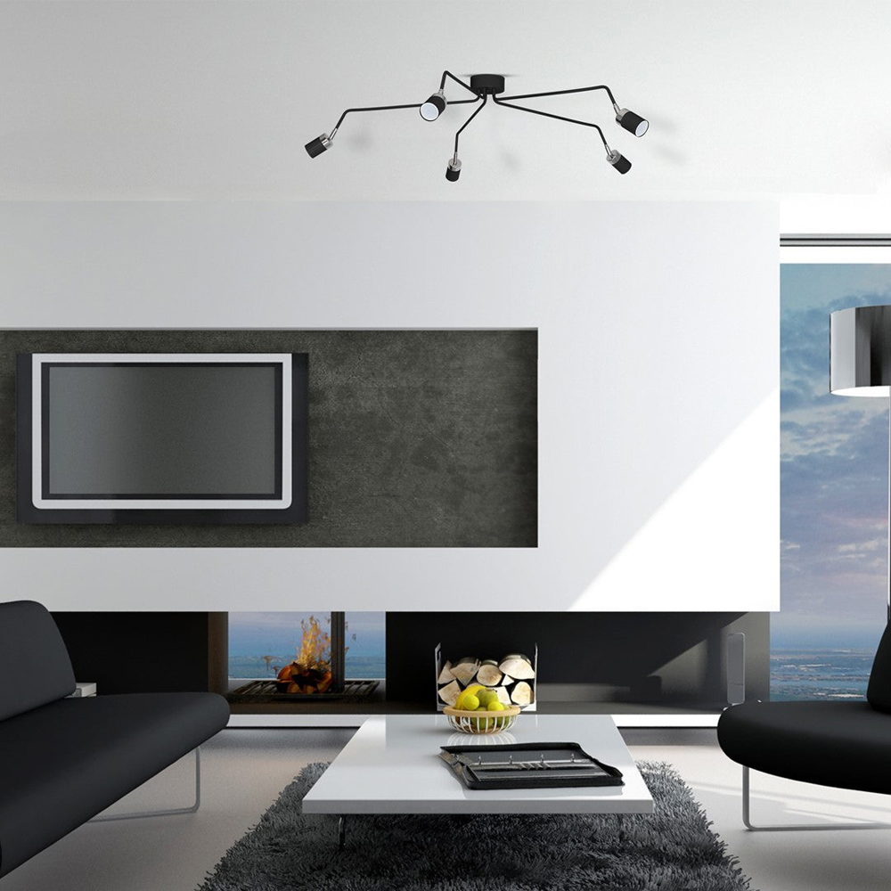 Milagro Joker Black Ceiling Lamp 230V Image 3