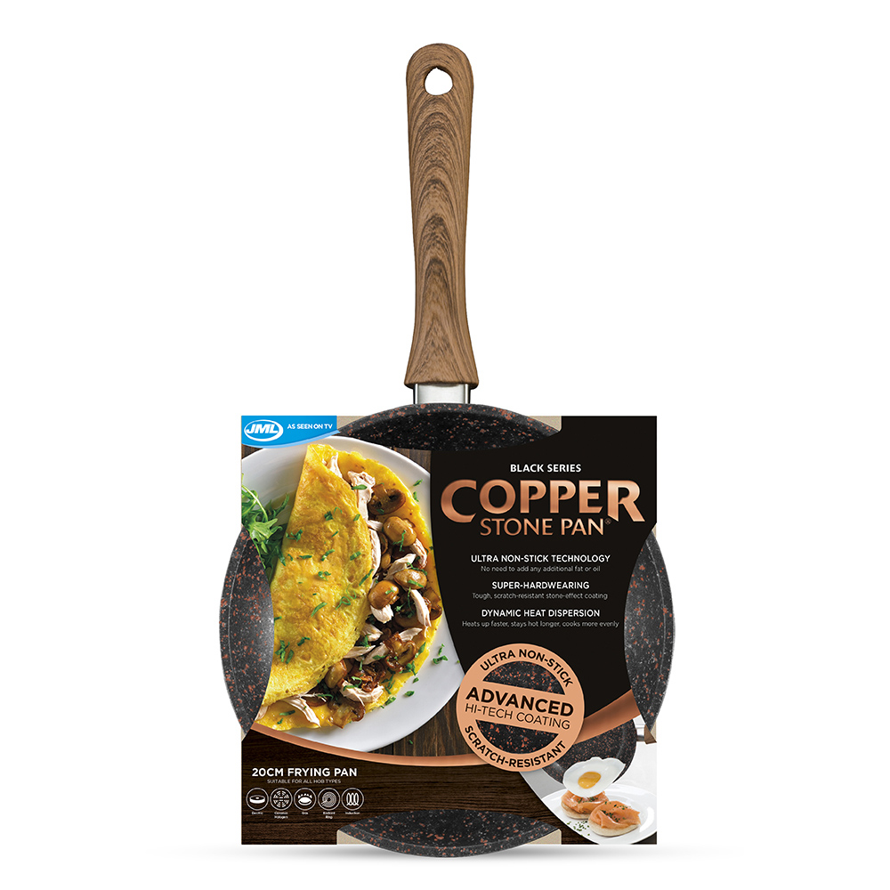 JML 20cm Black Copper Stone Pan Image 2