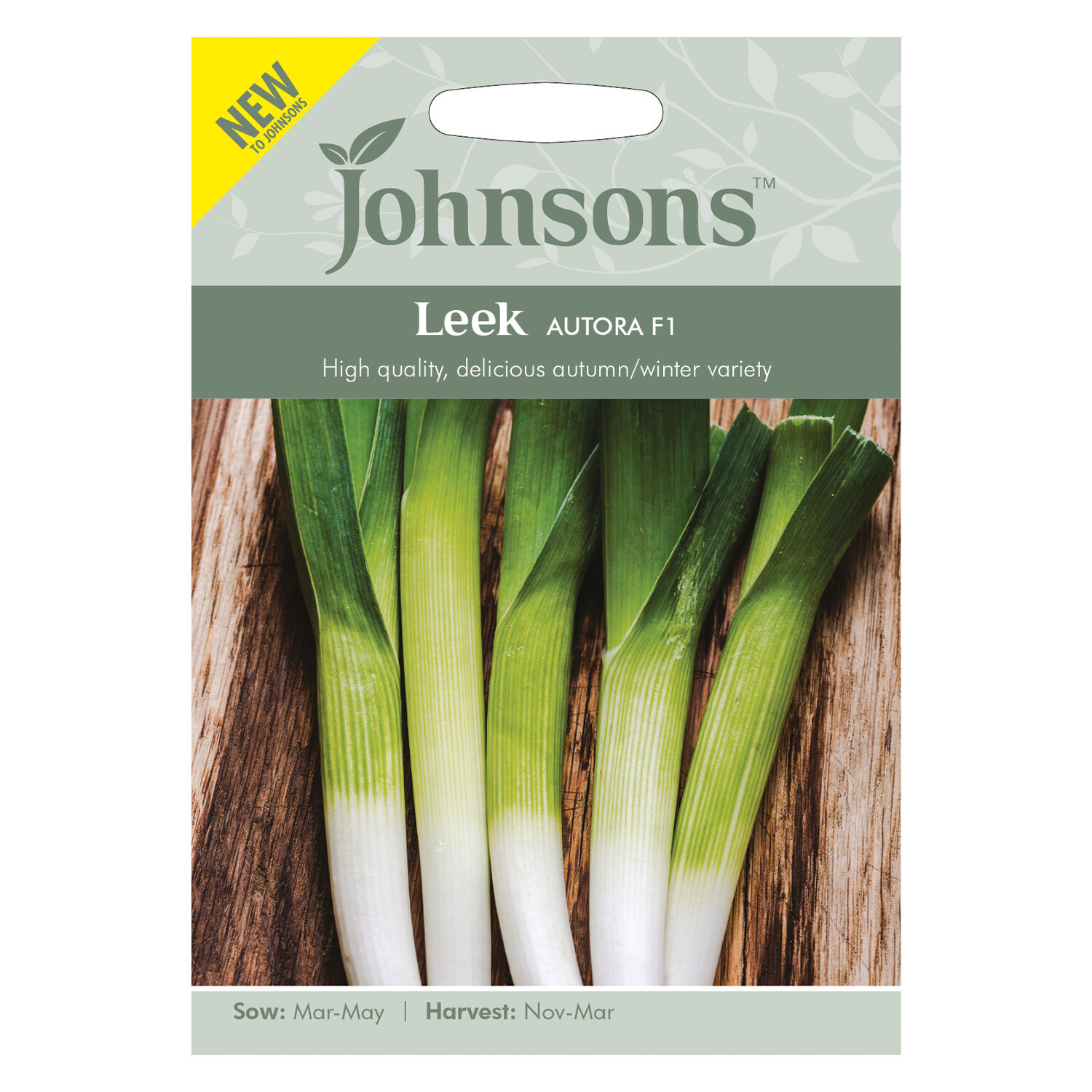 Johnsons Leek Autora F1 Vegetable Seeds Image 2