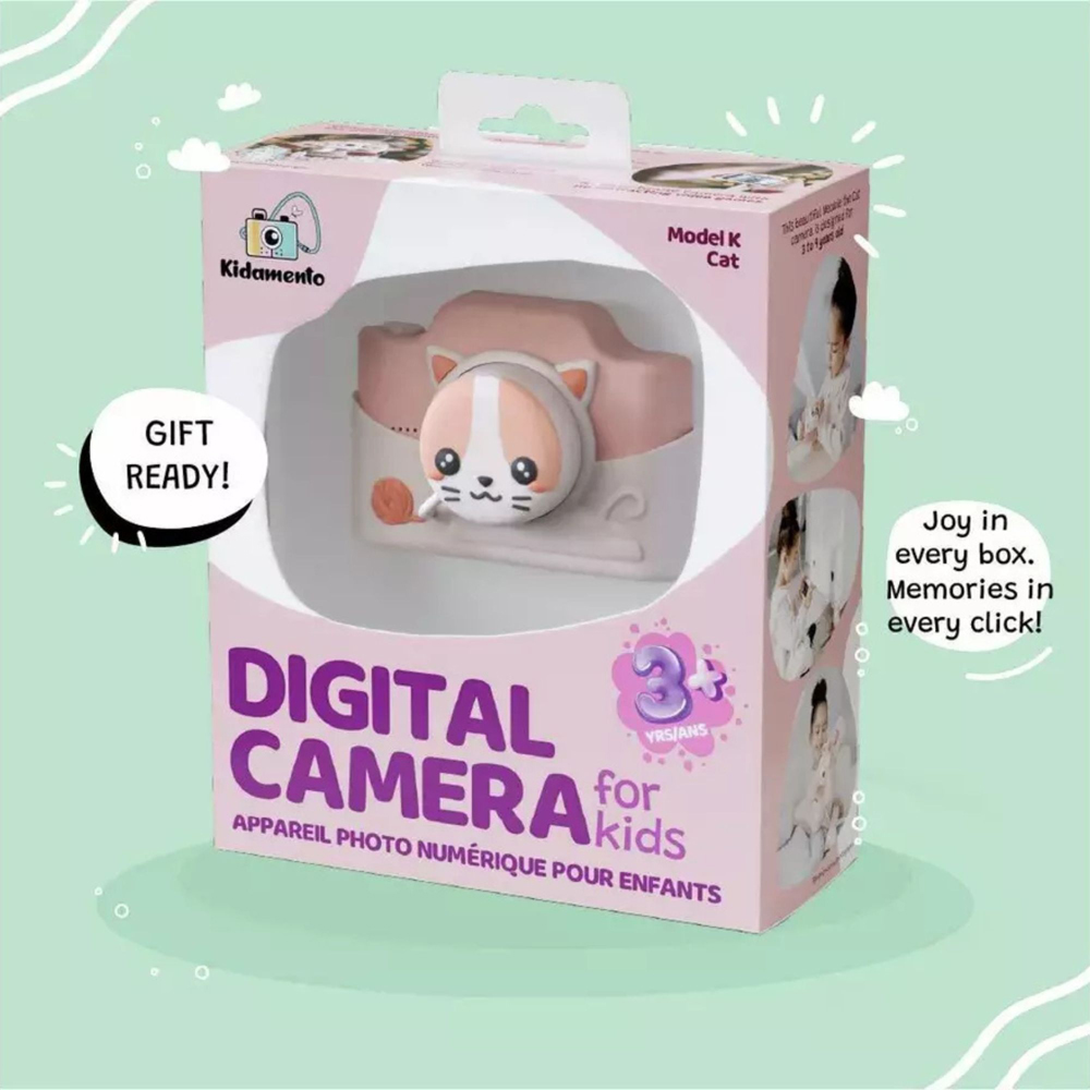 Kiimento Meowie the Cat Kids Digital Camera and Video Camcorder with Touchscreen Image 4