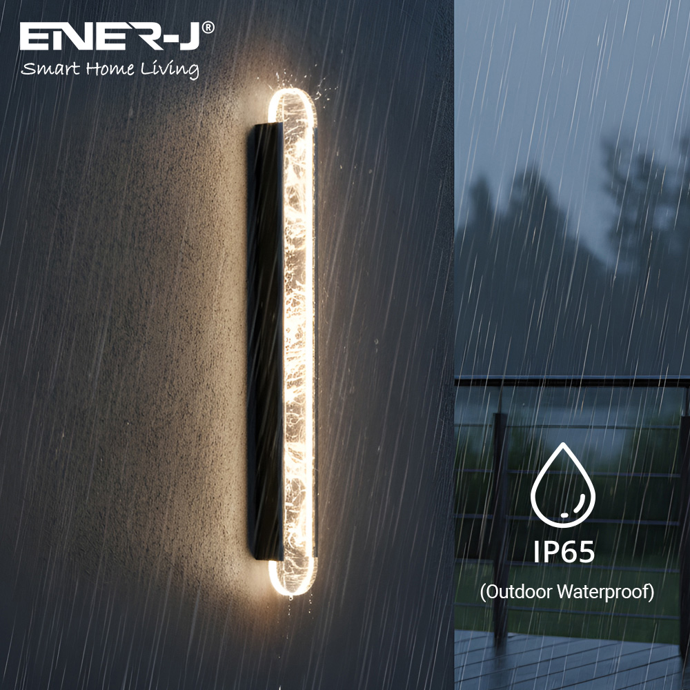 ENER-J AuroraGlow 16W CCT Adjustable and Dimming Designer Acrylic LED Wall Light 60 x 9cm Image 5