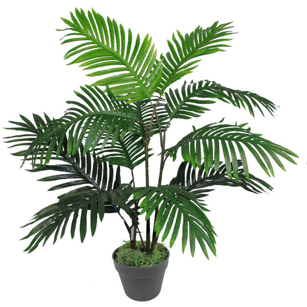 Leaf Areca Palm Artificial Tree Pot 3ft Image 1