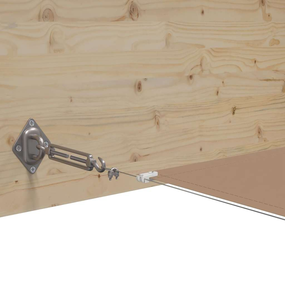 vidaXL Taupe Oxford Fabric Vertical Awning 60cm x 12m Image 3