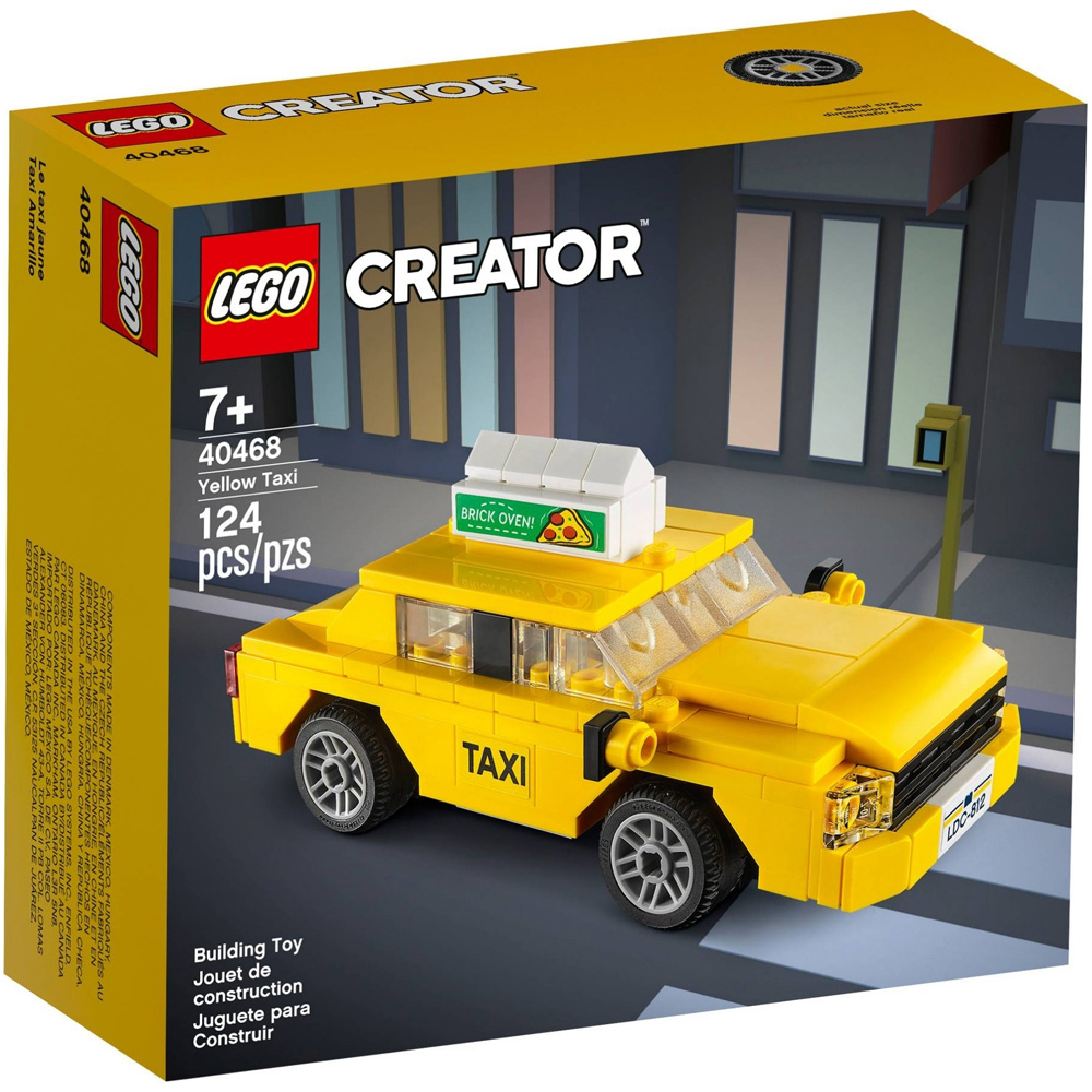 LEGO 40468 Yellow Taxi Set 124-Piece Image 1