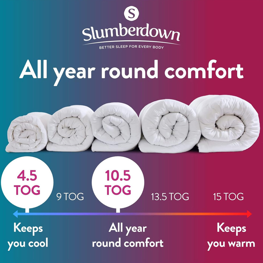 Slumberdown Double White Dual Tog Made for You Two Duvet Image 6