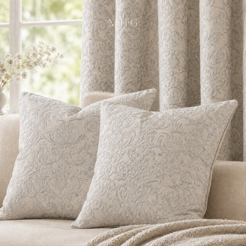 MHG Living Jacquard Thermal Eyelet Curtains 117 x 228cm Image 6