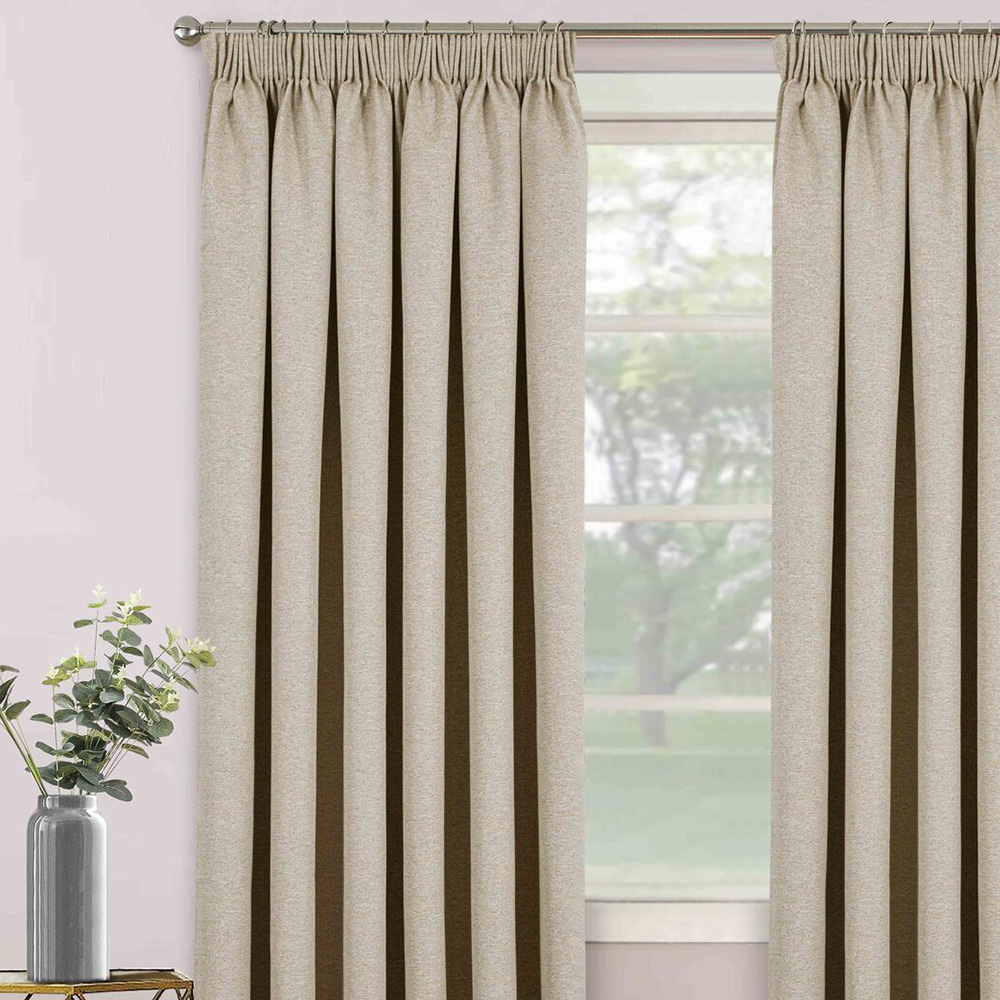 Divante Dusk Blackout Thermal Curtains - Natural / 168cm / 183cm Image 5