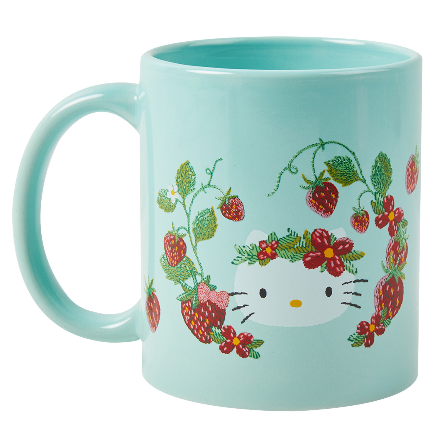 Strawberry Hello Kitty Mug and Sock Set Blue and Pink Image 7