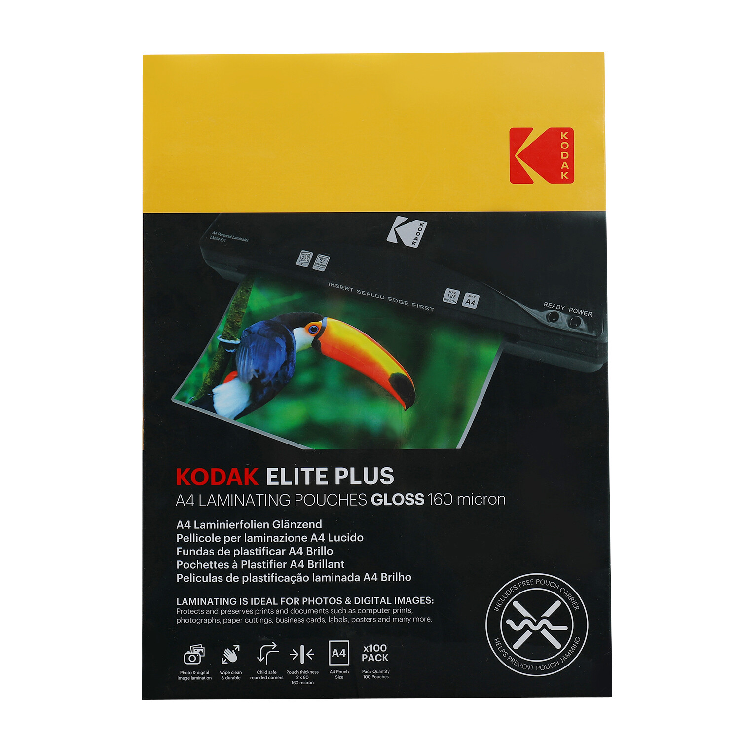 Kodak Elite Plus A4 Laminating Pouches 100 Pack Image