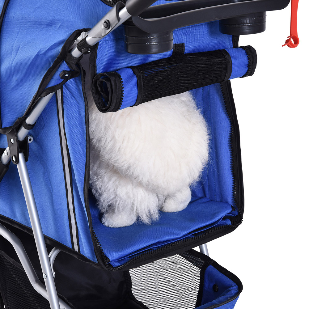 PawHut 3 Wheel Pet Stroller Blue Image 3