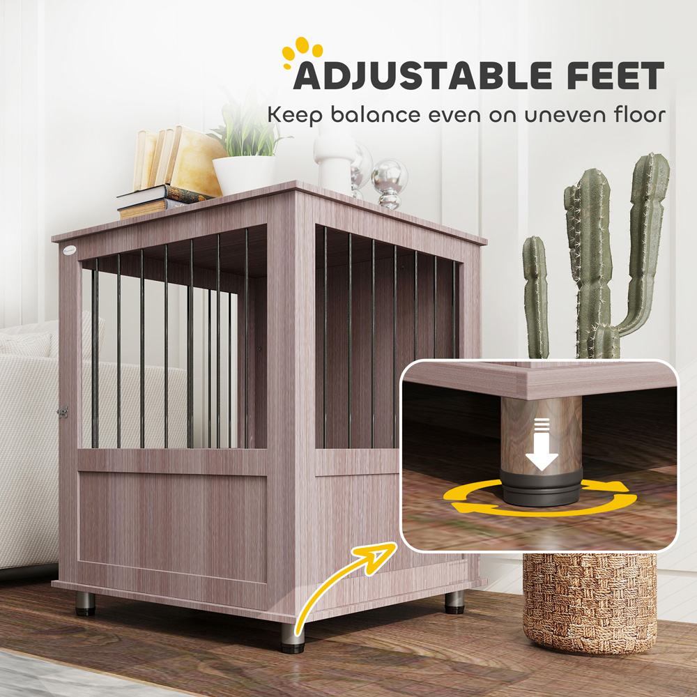 PawHut Purple Small Dog Crate Furniture End Table Image 6