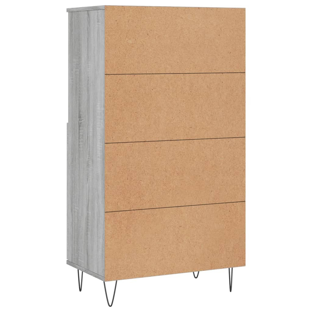 vidaXL 2 Door 2 Shelf Grey Sonoma Highboard Image 8