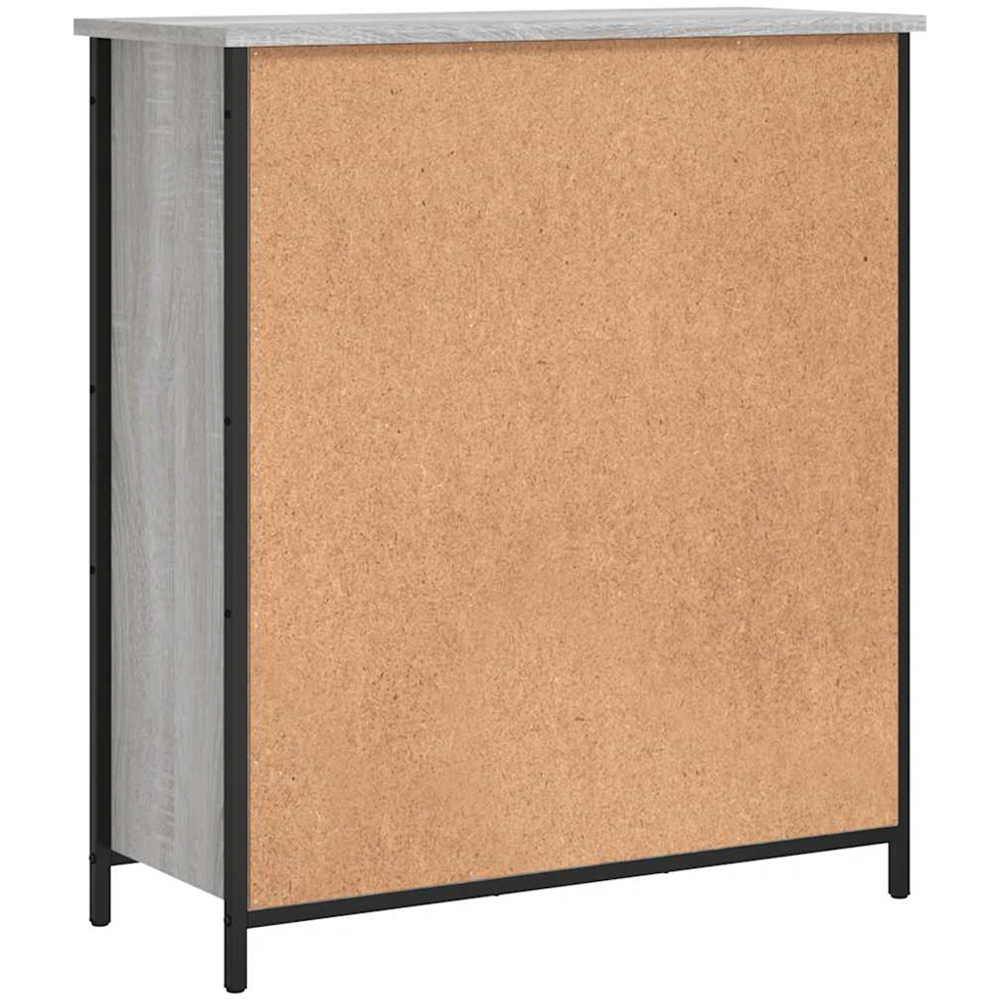 vidaXL 2 Door 2 Drawer Grey Sonoma Wooden Sideboard Image 8