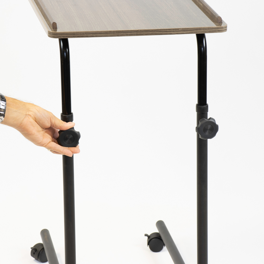 NRS Healthcare Dark Oak Overbed and Overchair Table Image 4