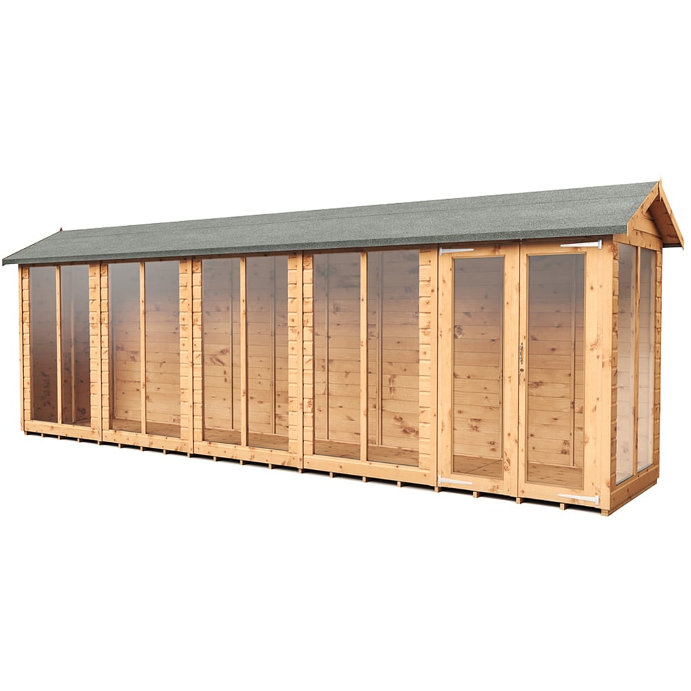 Empire Sheds 4 x 20ft Double Door Tongue and Groove Wooden Apex Garden Shed Image 1