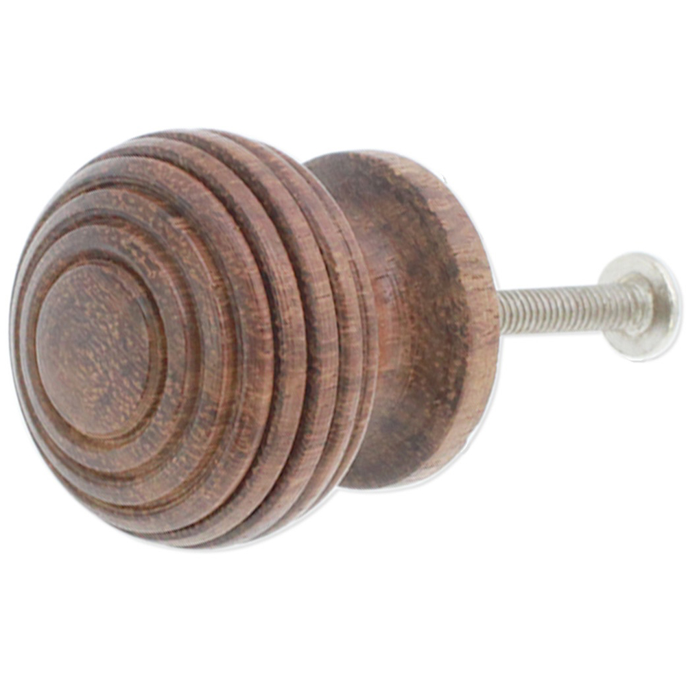 Spira Brass Rosewood Beehive Cupboard Knob 30mm Image 3