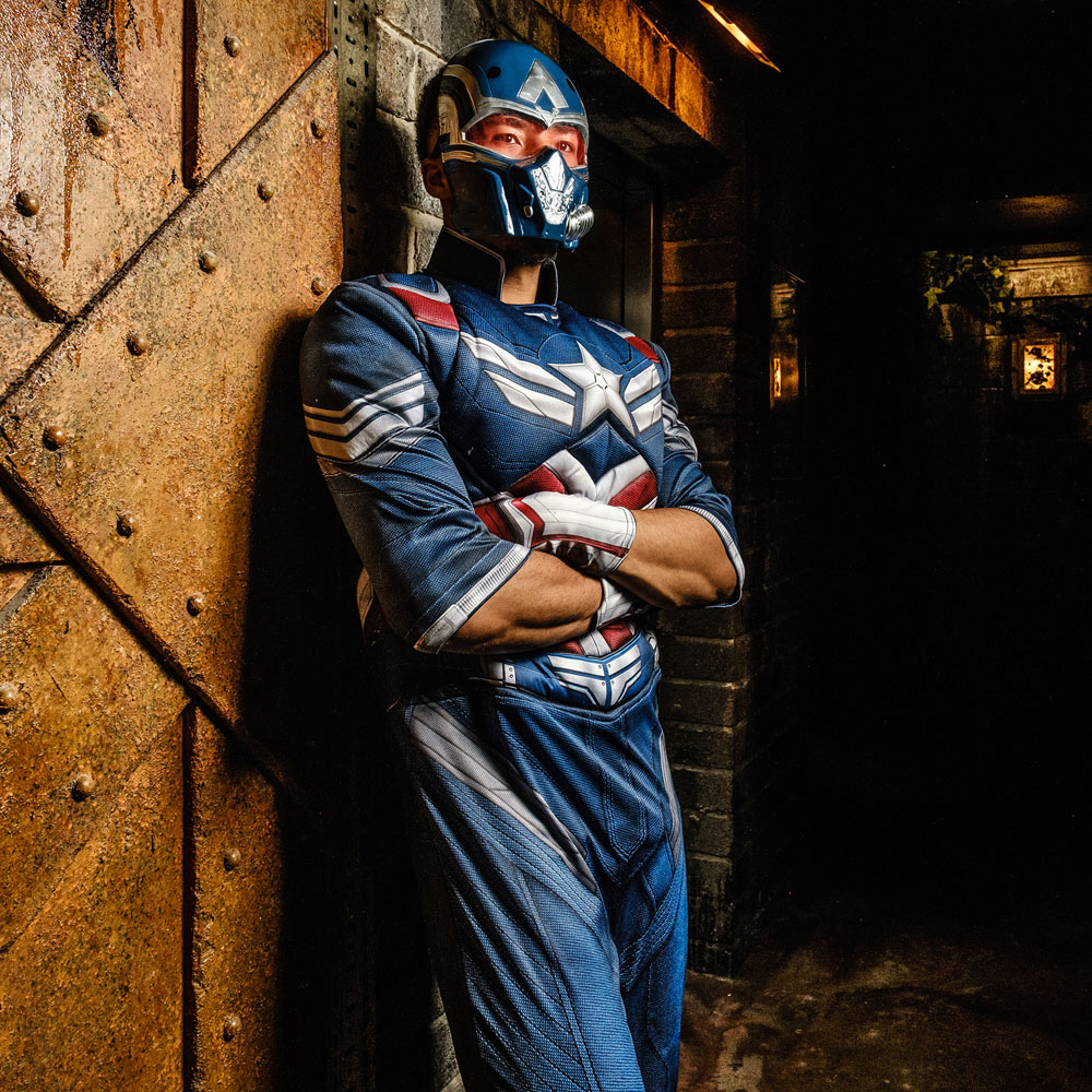 Marvel Deluxe Brave New World Captain America Adult Costume Large Image 2