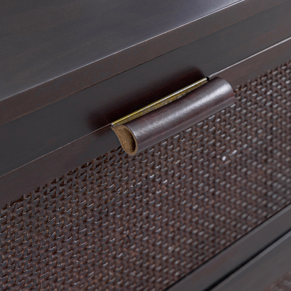 Teamson Home Hatteras 2 Drawer Espresso Nightstand Image 6