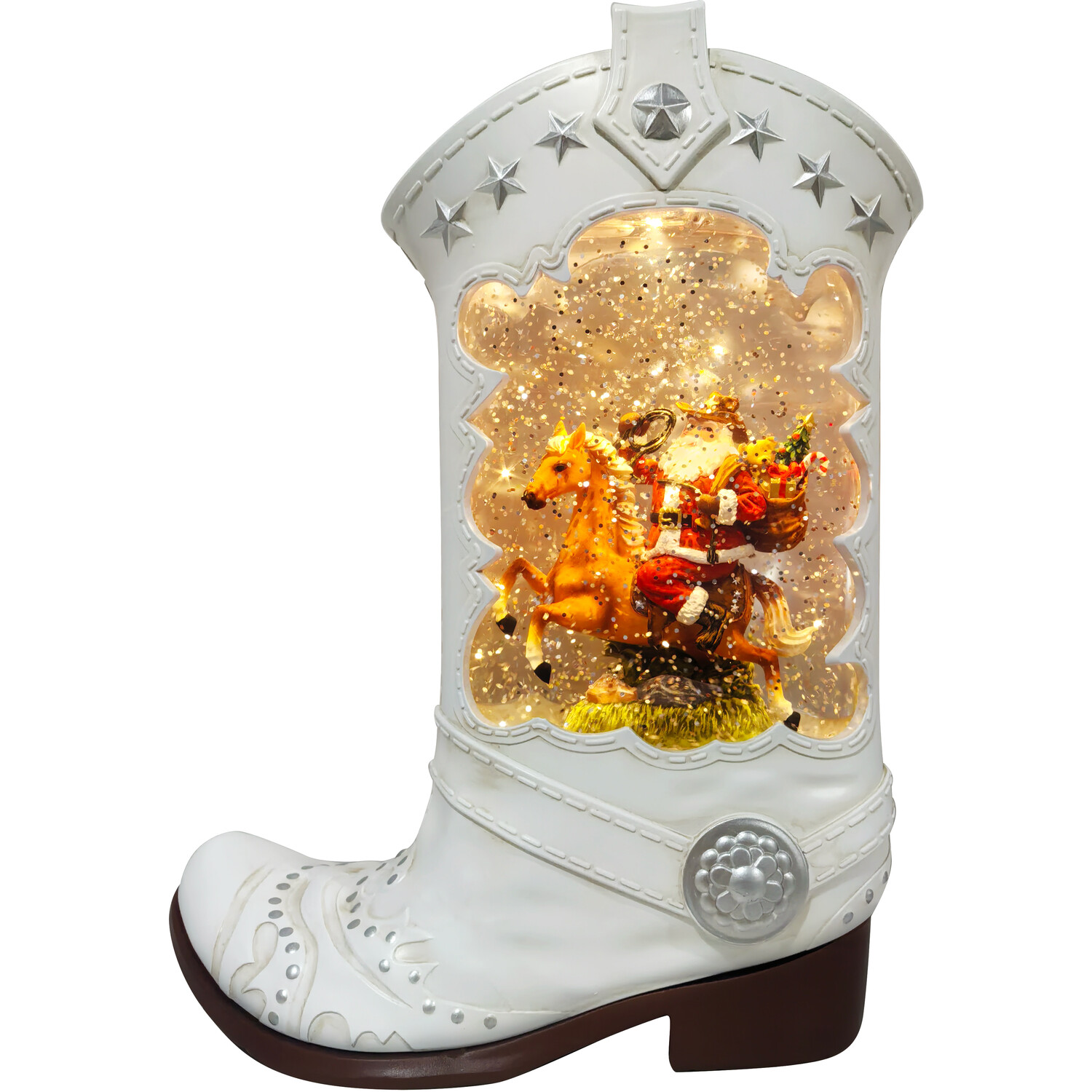 Cowboy Boot Glitter SpinnerMulticolour Image 1