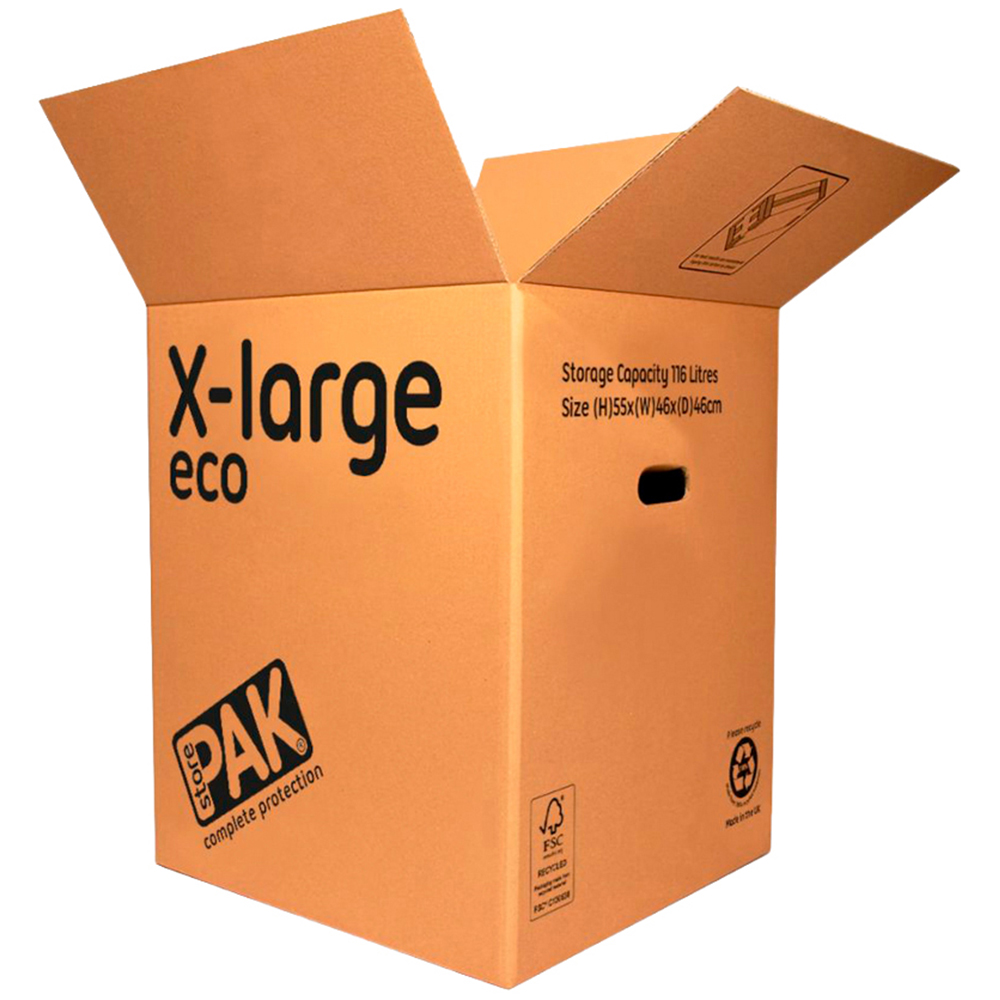 StorePAK 116L Extra Large Cardboard Eco Storage Box 10 Pack Image 4