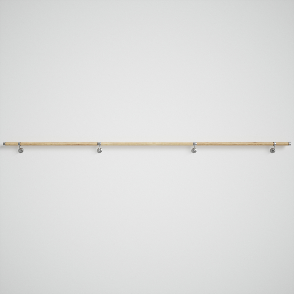 Woodworx Pine Wood Stair Hand Rail Kit 3.6m Image 2