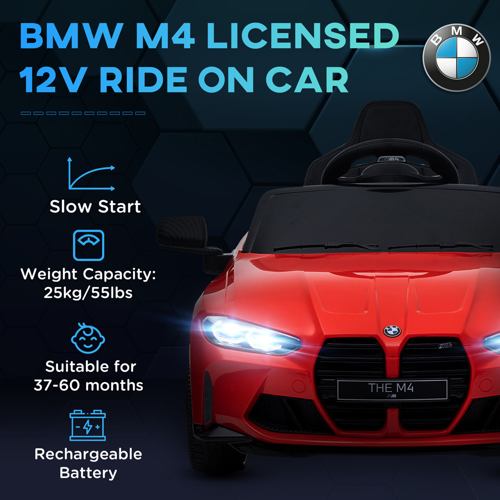 Tommy Toys Kids Red Licensed BMW M4 Suspension Image 4