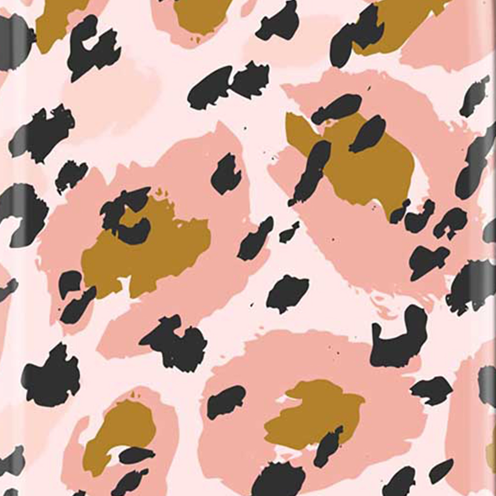 Warren Reed Designer Cabin Hand Drawn Pink Leopard Print Suitcase Image 3