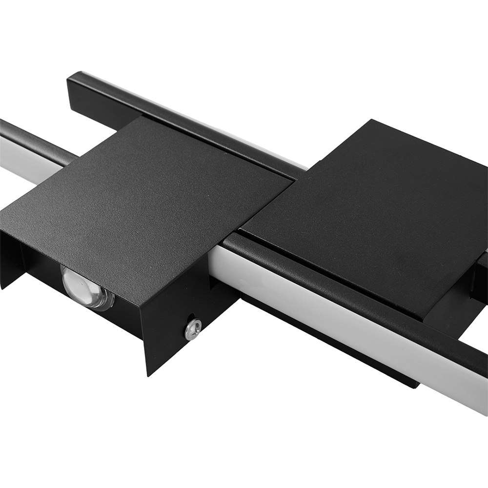Living and Home Modern Black Aluminium LED Wall Light 18W Image 6