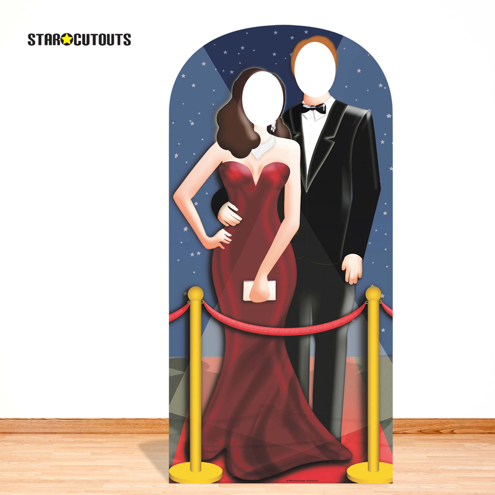 Star Cutouts Red-Carpet Hollywood Couple Stand In Cutout 6.1ft Image 3