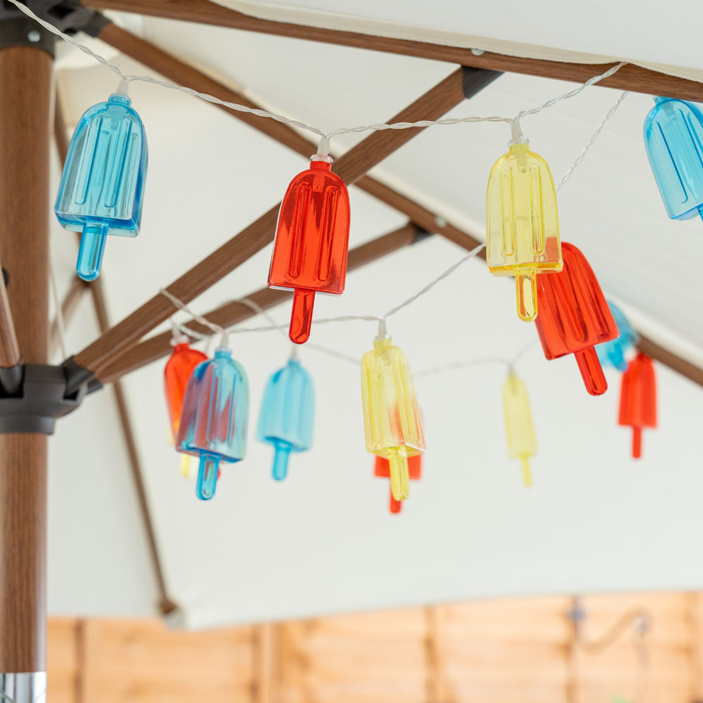 ValueLight Set of 20 Ice Lolly Multicolour Outdoor Solar String Light Image 3