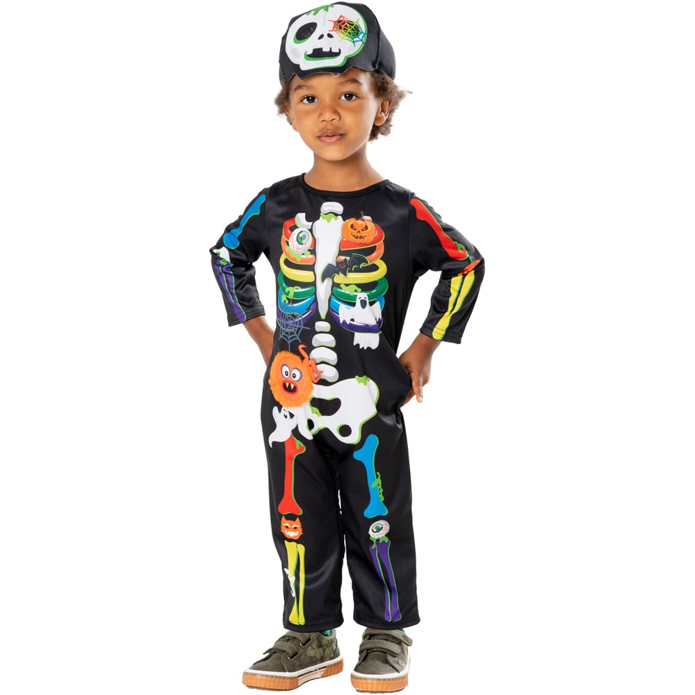 Rubies Mini Bones Skeleton Toddler Halloween Costume 1 to 2 Years Image 1
