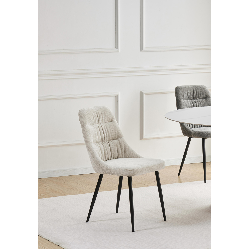 Portland Remi Natural Chenille Dining Chair Image 8