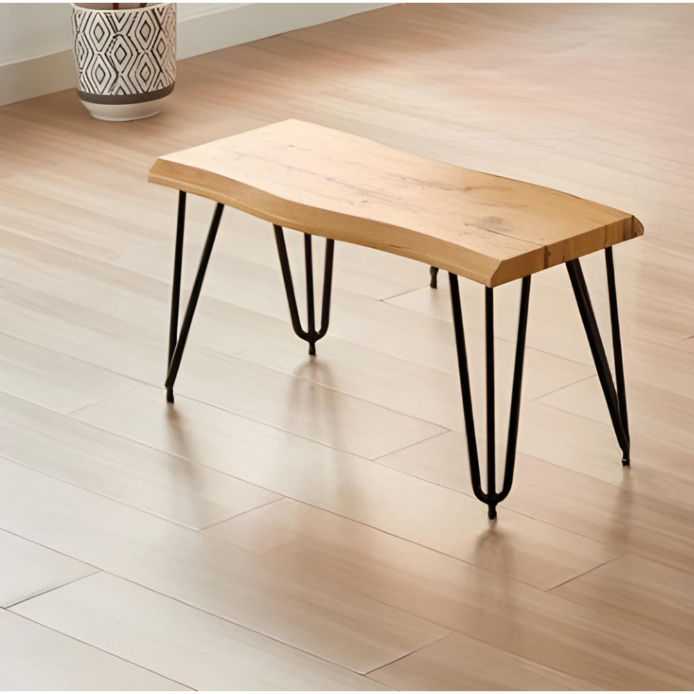 Kosy Koala 6 Seater Rustic Wooden Dining Set Black Image 3