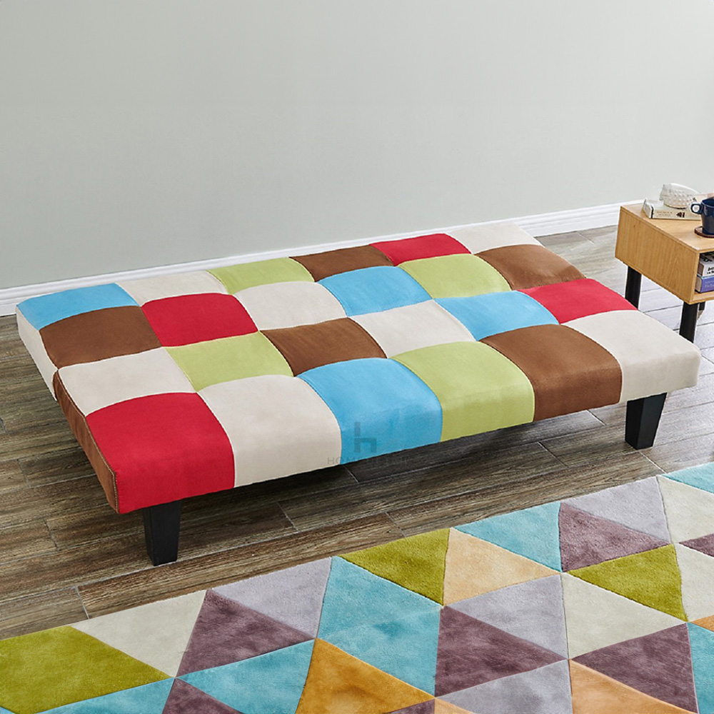 Home Detail Atlanta 2 Seater Multicolour Fabric Sofa Bed Image 6