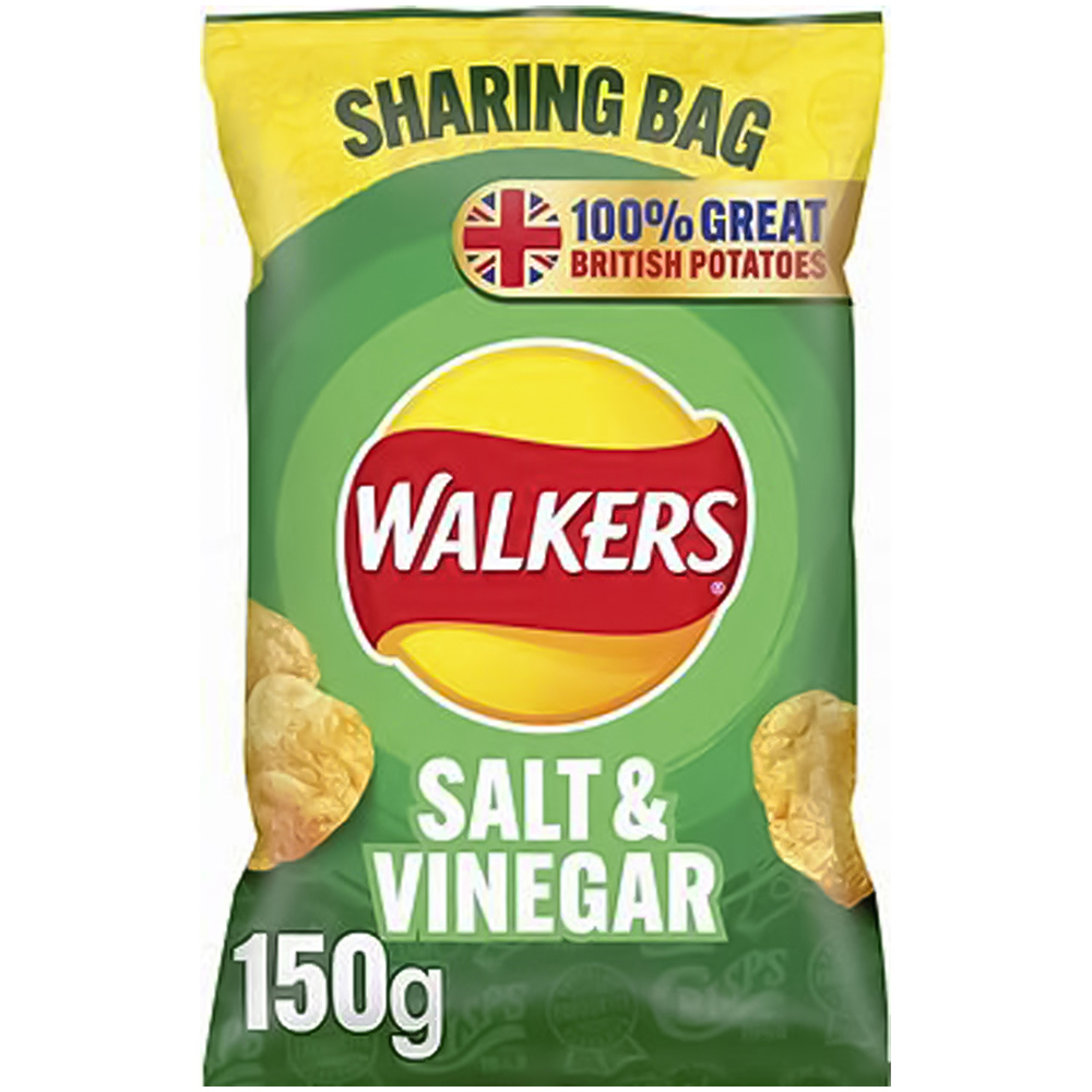 Walkers Salt and Vinegar 150g Image