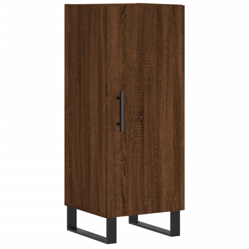 vidaXL Single Door Brown Oak Sideboard Image 2