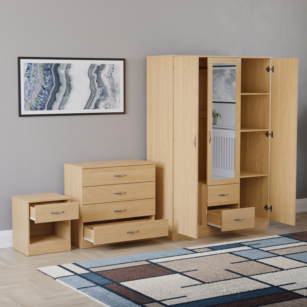 VIDA DESIGNS Riano Pine 3 Piece Bedroom Furniture Set Image 4