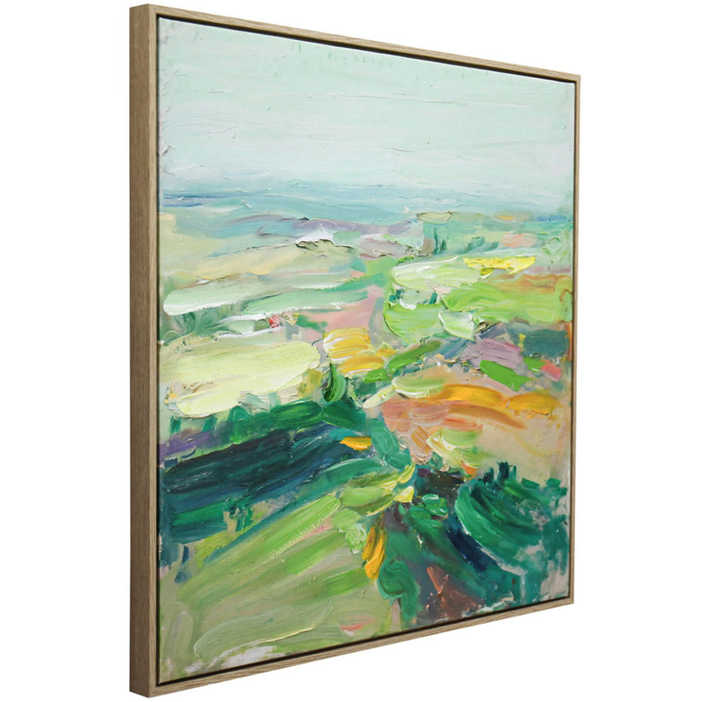 Hand-Painted Abstract Landscape Framed Wall Art Image 3