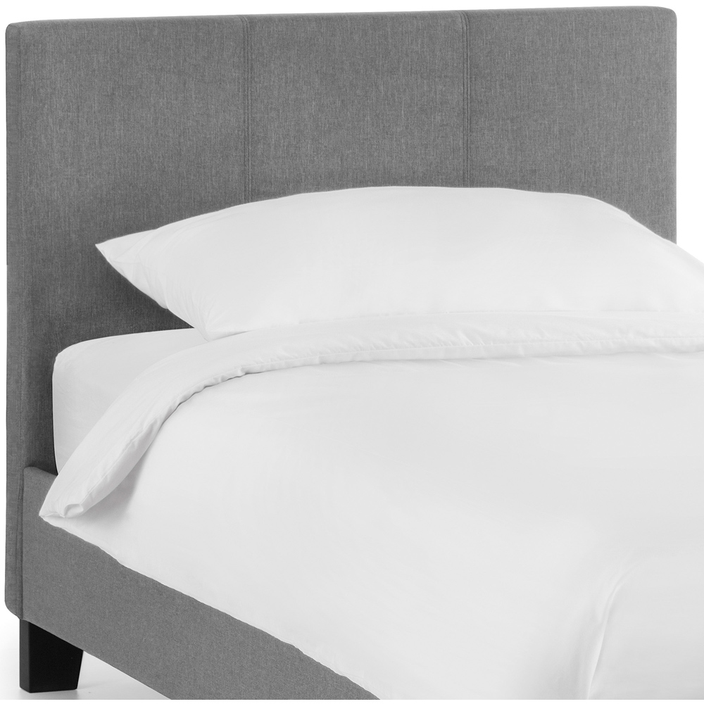 Julian Bowen Rialto Single Light Grey Linen Bed Image 5